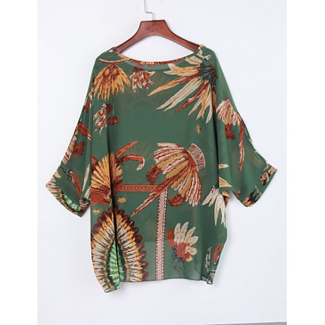 Women's Bohemian Print Blouse