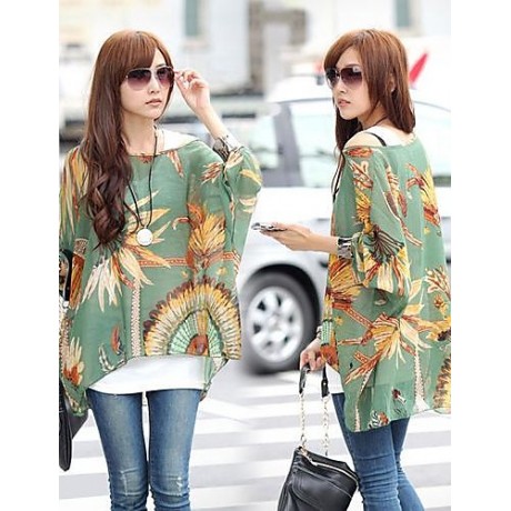 Women's Bohemian Print Blouse