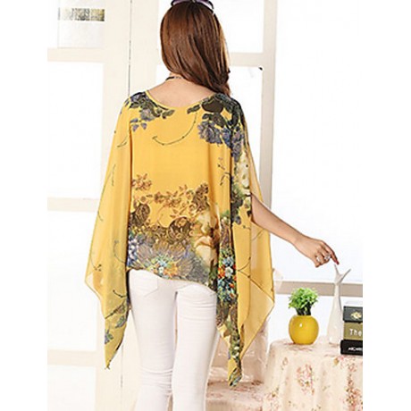 Women's Casual Micro Elastic Sleeveless Regular Blouse (Chiffon)