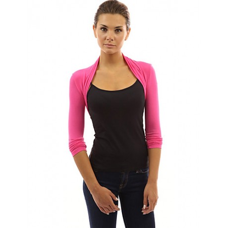 Women's Going out / Casual/Daily Sexy / Simple Spring / Fall T-shirtColor Block Round Neck Long Sleeve